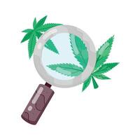 marijuana cultura plano pegatinas vector