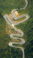 Scenic winding mountain road on the Ha Giang Loop, North Vietnam video