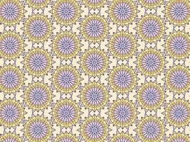 yellow and blue gradient mandala abstract background pattern vector