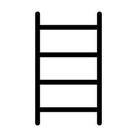 Simple ladder icon. Climbing tool. vector