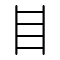 Simple ladder icon. Climbing tool. vector