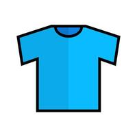 Blue modern t-shirt icon. Clothing icon. vector