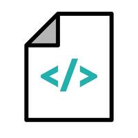 Programming code file. Source code. vector