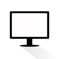 TV and shadow icon. vector