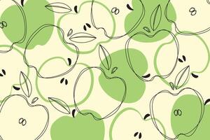 Apple seamless pattern vector