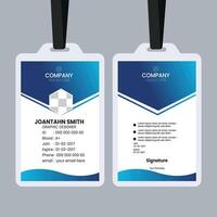 Business id card template with minimalist elements vector