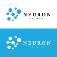 Neuron Logo Design Health Illustration DNA Molecule Nerve Cell Abstract Simple Illustration vector