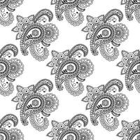 illustration of seamless paisley pattern. vector