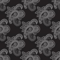 illustration of seamless paisley pattern vector