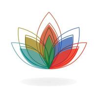 Flower icon. Lotus. Spa logo design. vector