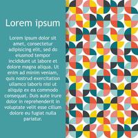 abstract seamless geometrical pattern with colorful sector. vector