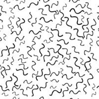 Seamless pattern with sketch squiggle vector