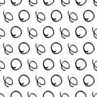 Seamless pattern with sketch circles shape vector