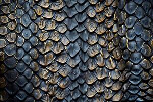 Seamless pattern of snake skin photo