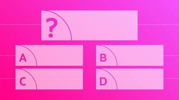 Multiple choice quiz template vector