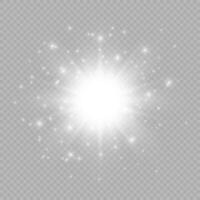 Light effect of lens flares vector