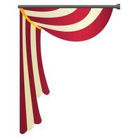 Circus Carnival Curtain Border vector