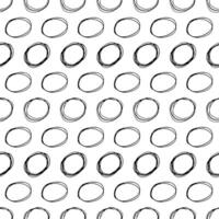 Seamless pattern with sketch circles shape vector