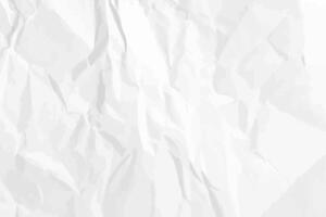 White clean crumpled paper vector