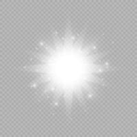 Light effect of lens flares vector