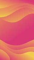 Vertical abstract background featuring vibrant gradient waves in red and orange hues. Perfect for website backgrounds, flyers, posters, and social media posts vector