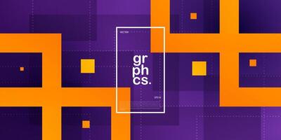 Abstract triangle background geometric colorful orange and purple gradient stripes and arrows concept on trendy color background. Poster and banner design. Eps10 vector