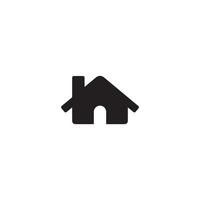 Premium Small House Chimney Flat Icon vector
