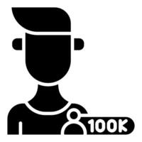 Micro-Influencer icon line illustration vector