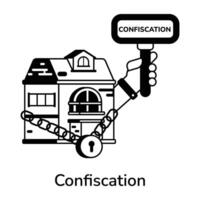 Trendy Confiscation Concepts vector