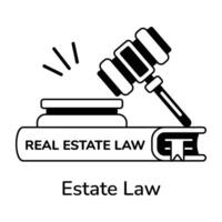 Trendy Estate Law vector
