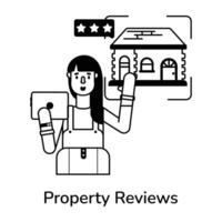 Trendy Property Reviews vector
