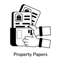 Trendy Property Papers vector