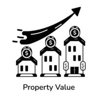 Trendy Property Value vector