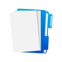 Contract documents. document. A folder with documents and letters. illustration vector