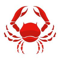 Crab on a white background, illustration vector