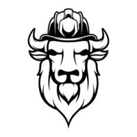 Buffalo Firefighter Outline Version vector