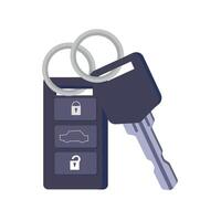 keys. Charm of the alarm system. Isolated illustration in flat style. vector