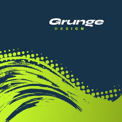 Blue and Green Gradient Brush Background with Halftone Effect. Sport Background with Grunge Style. Scratch and Texture Elements For Design