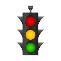 Traffic light on a white background. illustration vector