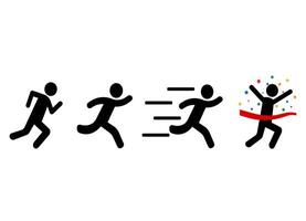 run Icon, running man icon . vector