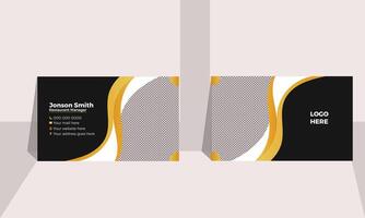 Minimalist and Creative Business card templet vector