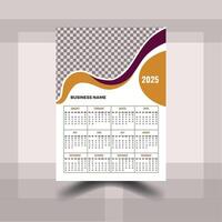 Professional And Creative Wall Calendar Design vector