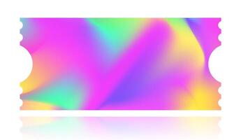 Coupon holography style isolated vector