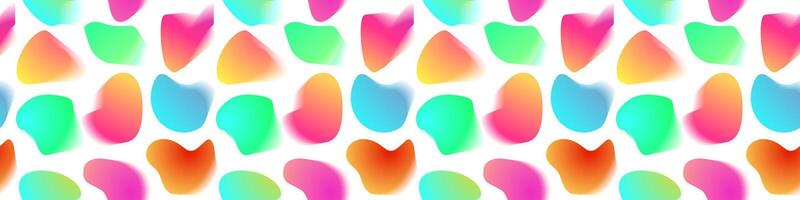 Vibrant Liquid Shapes Pattern colorful style vector