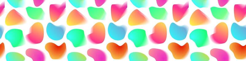 Vibrant Liquid Shapes Pattern colorful style vector
