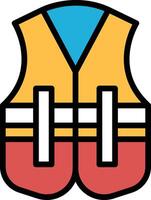 a life jacket in the concept of tourism vector