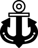 a anchor with two arrows pointing up vector