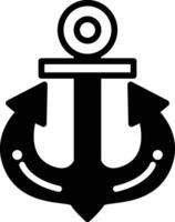 a anchor with two arrows pointing up vector