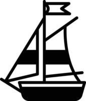 a sailboat in the concept of tourism vector