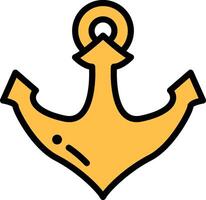 a anchor with two arrows pointing up vector